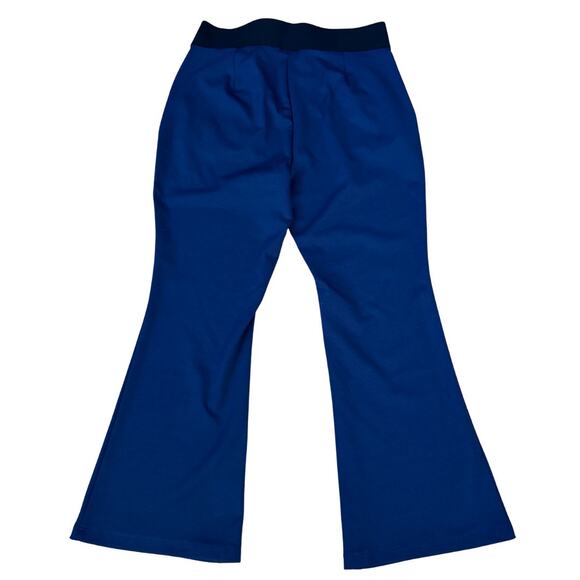 DG2 Navy Pull On Flare Pants Size XL Stretch Trousers - Picture 2 of 5